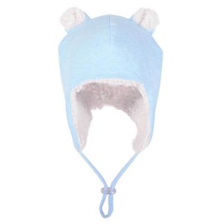 Bedhead Teddy Fleecy Beanie - Baby Blue Marle - 47cm / 6-12 Months / S