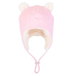Bedhead Teddy Fleecy Beanie - Baby Pink Marle - 52cm / 2-3 Years / L