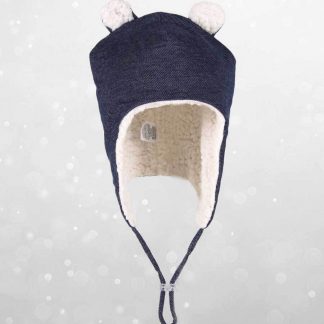 Bedhead Teddy Fleecy Beanie - Denim - 52cm / 2-3 Years / L