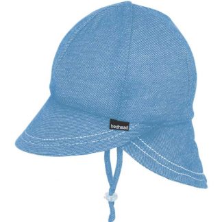 Bedhead Legionnaire Hat With Strap - Chambray - 52cm / 2-3 Years / L