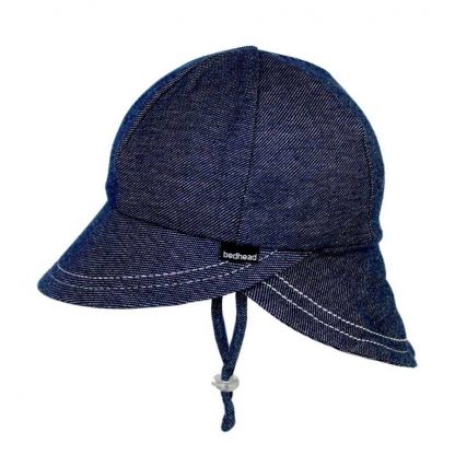 Bedhead Legionnaire Hat With Strap - Denim - 54cm / 3-6 Years / XL