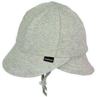 Bedhead Legionnaire Hat With Strap - Grey Marle - 52cm / 2-3 Years / L