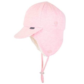 Bedhead Fleecy Legionnaire With Strap - Baby Pink Marle - 52cm / 2-3 Years / L