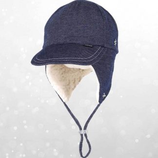 Bedhead Fleecy Legionnaire With Strap - Denim - 54cm / 3-6 Years / XL