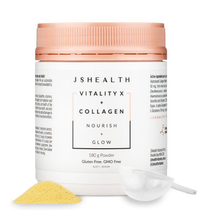 JSHealth Vitality X + Collagen - Glow Powder 180g