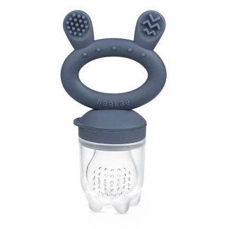Haakaa Fresh Food Feeder & Teether - Steel Blue