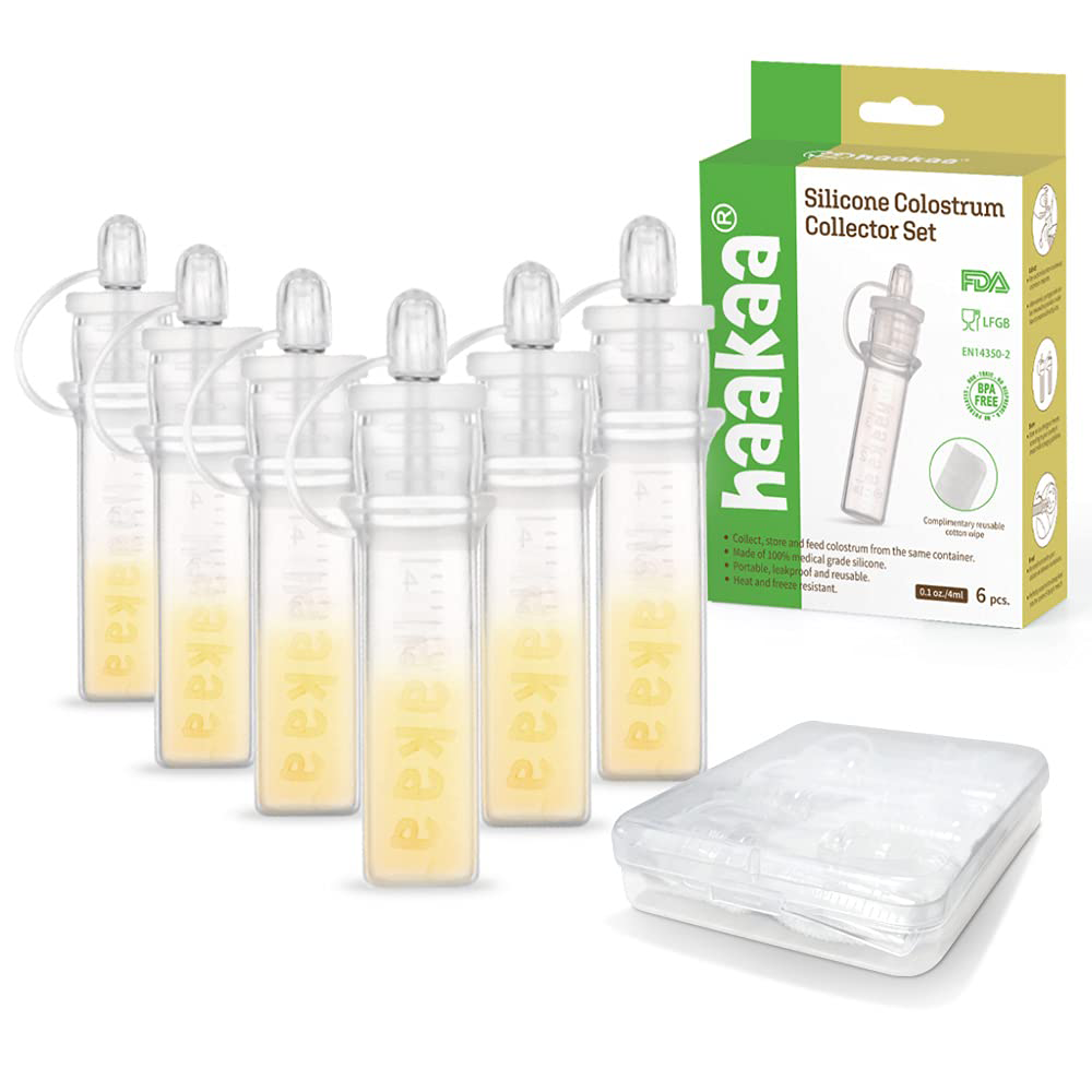 Haakaa Silicone Colostrum Collector Set 4 ml, 6 PK